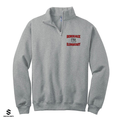 Bordeaux Elementary Bulldogs Quarter Zip Sweatshirt