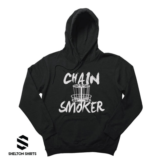 Chain Smoker Disc Golf Black Hoodie Sweatshirt
