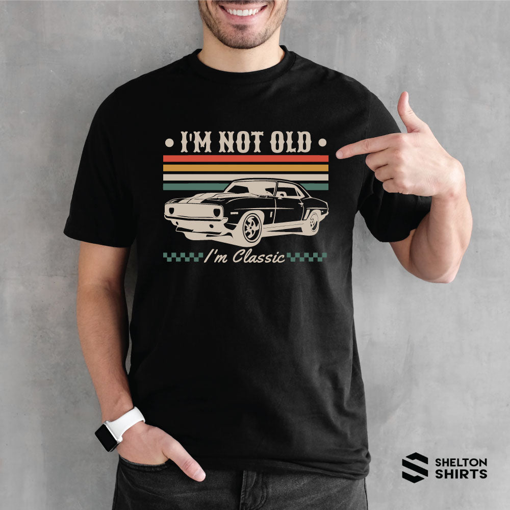 Men's Life Is Good I'm Not Old Sports Car Crusher Short Sleeve T-Shirt Men's Life Is Good I'm Not Old Sports Car Crusher Short Sleeve T-Shirt