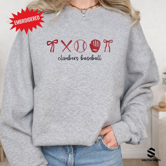 Baseball, Softball or Fastpitch Icons Embroidered Shirt