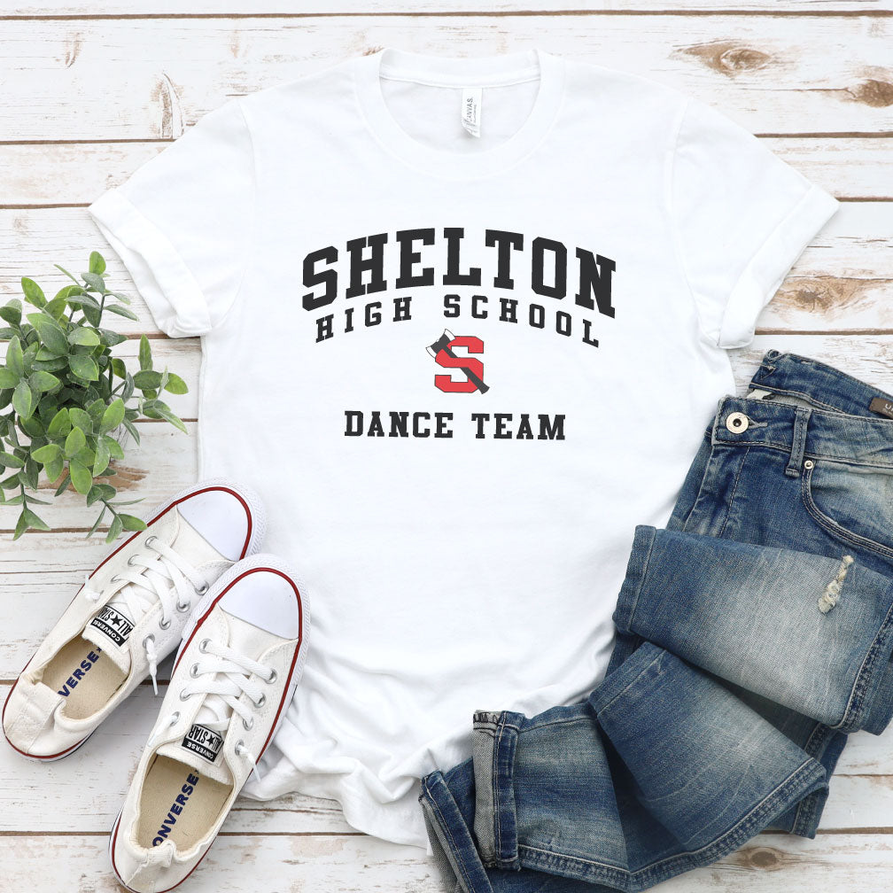 Shelton High School Dance Team with Logo Shirt