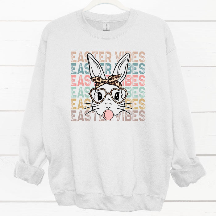 Bunny with glasses sweatshirt sale