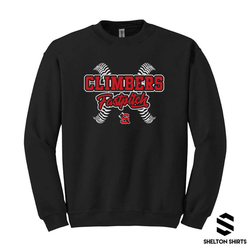 2024 Player Design - Climbers Fastpitch with Laces Hoodie, Crewneck or T-shirt