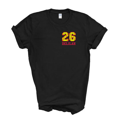 Fastpitch Softball Numbers with Player Name Hoodie, Crewneck or T-shirt