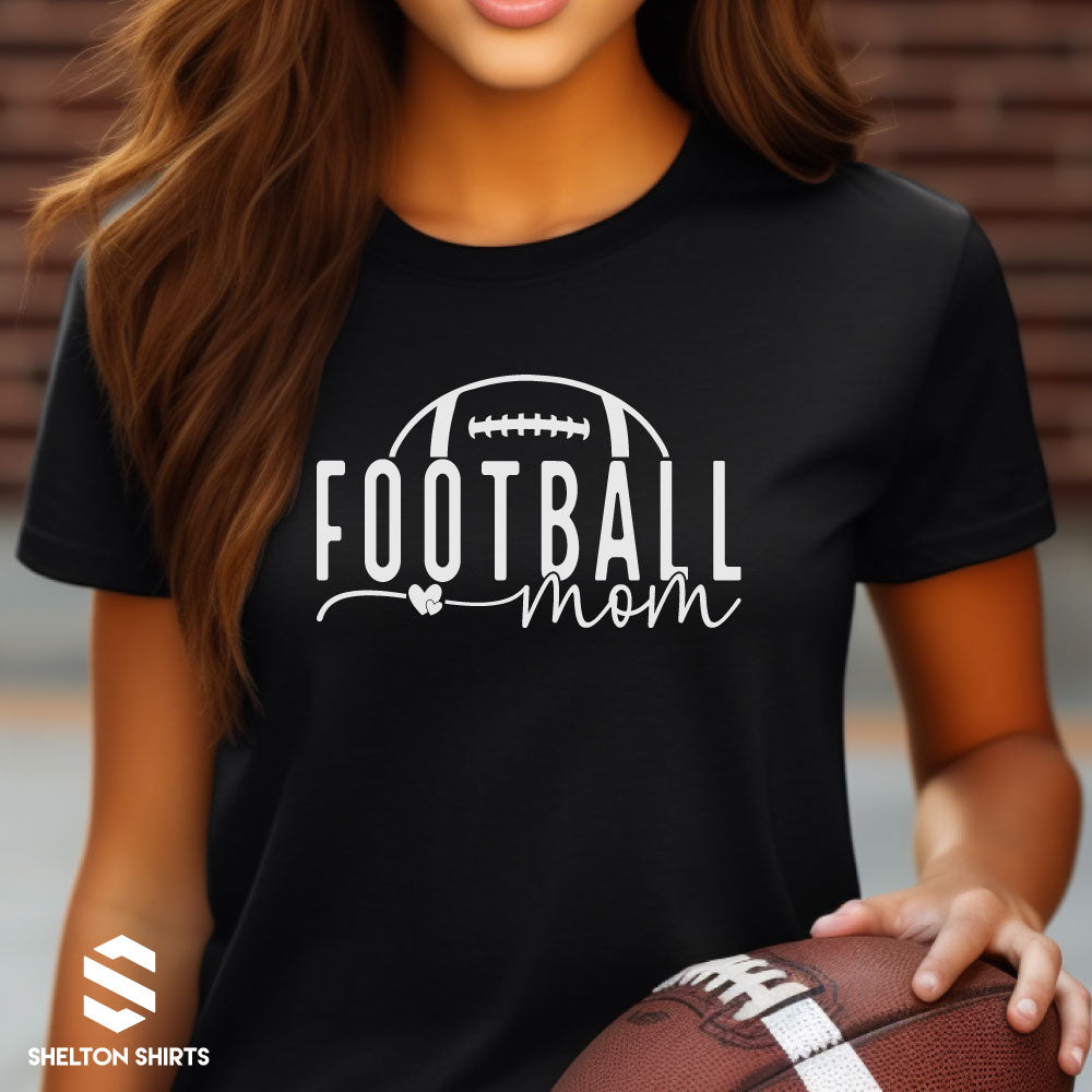 Football Mom Trendy Script Shirt