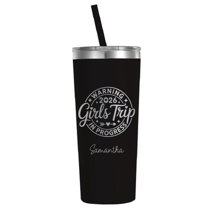 Girls Trip 2026 In Progress Personalized Engraved Tumbler