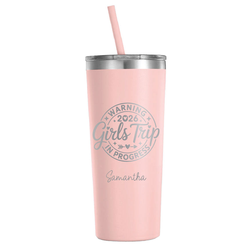 Girls Trip 2026 In Progress Personalized Engraved Tumbler