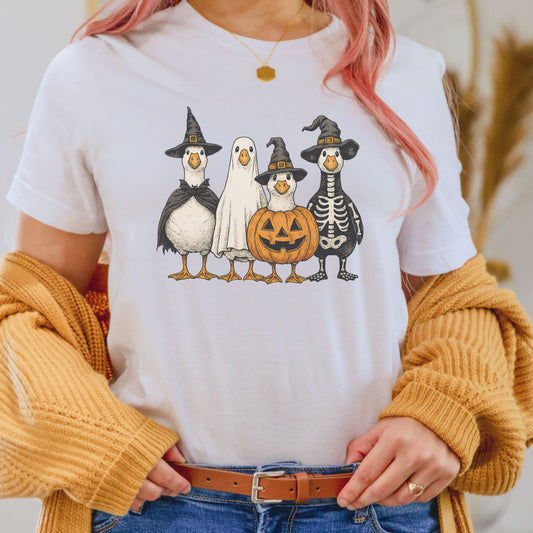 Halloween Ghost Goose Bella T-Shirt