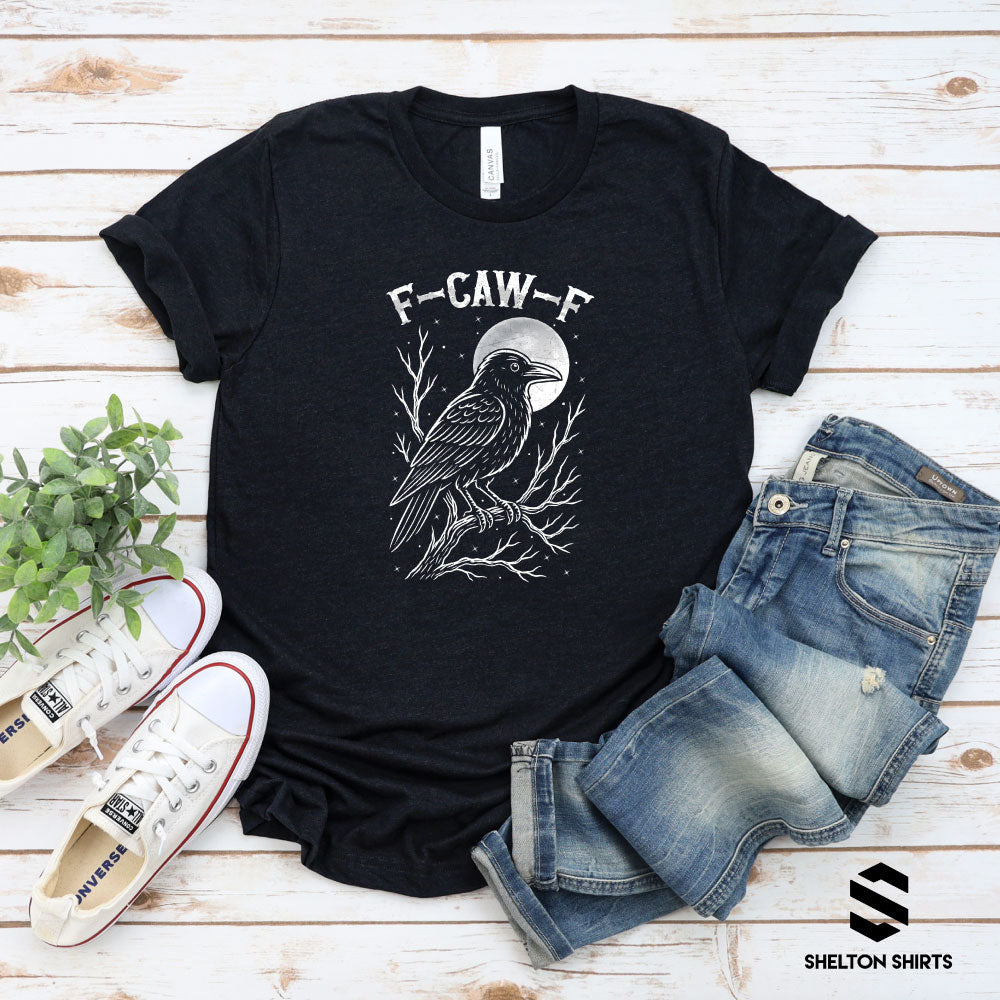 Halloween F-Caw-F Crow T-Shirt