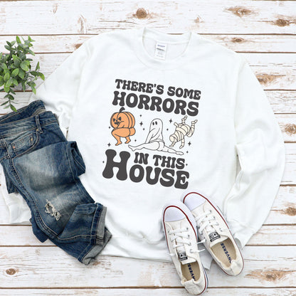 There's Some Horrors In This House Crew Neck Unisex Sweatshirt
