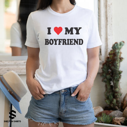 I heart my Girlfriend / Boyfriend Matching Shirts - Set of 2 shirts