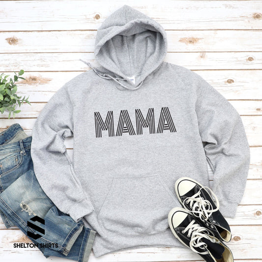 Mama Multi Line Font Shirt