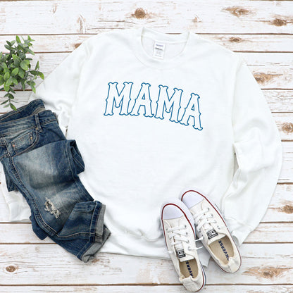 Mama Baseball Font Shirt