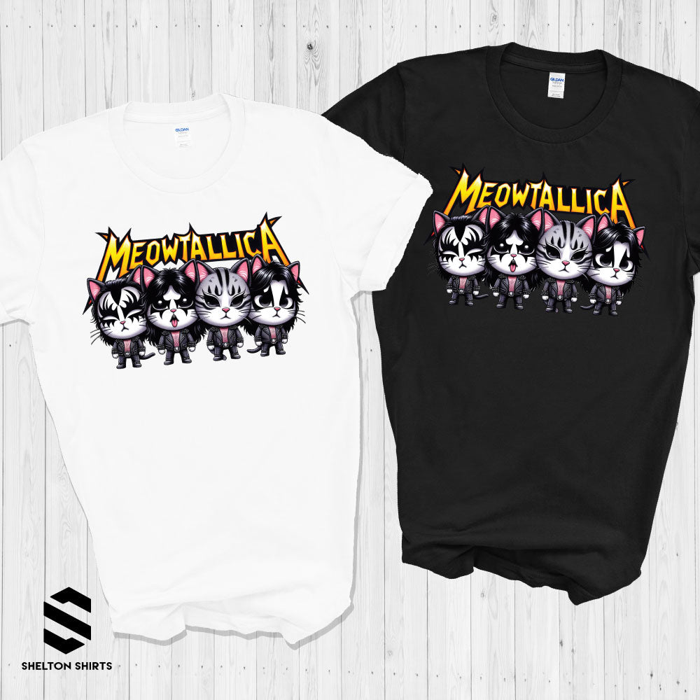 Meowtallica Cat Band Funny Parody Shirt – SheltonShirts