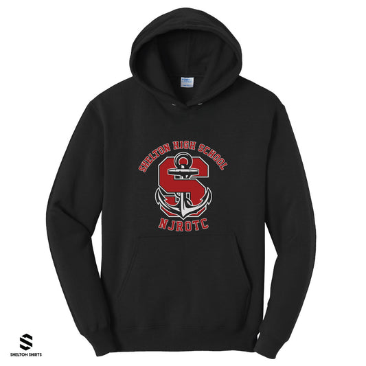 Shelton High School NJROTC Black Hoodie or Crewneck