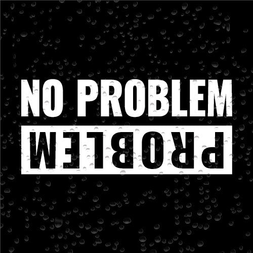 Problem No Problem Off-road Jeep Vinyl Car Decal Sticker