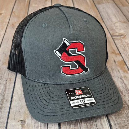 Shelton High School Charcoal and Black Embroidered Hat