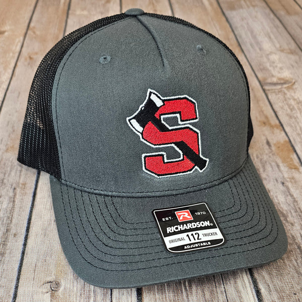 Shelton High School Charcoal and Black Embroidered Hat