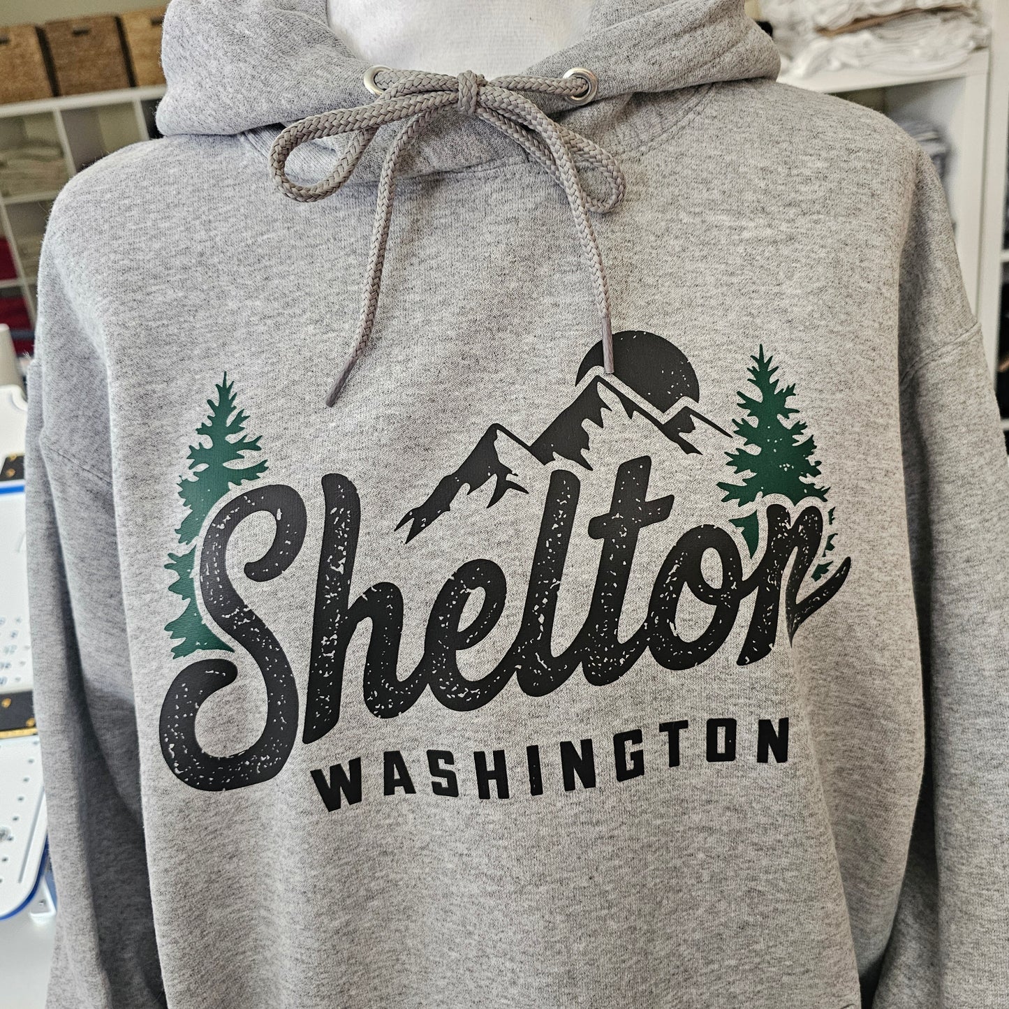 Shelton Washington Grunge Print Shirt