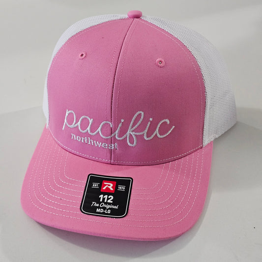 Pacific Northwest Pink Embroidered Hat