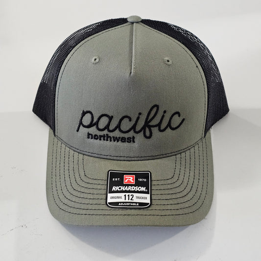 Pacific Northwest Loden and Black Embroidered Hat