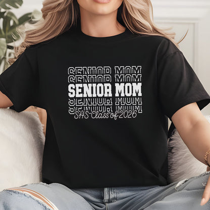 Stacked Senior Mom / Dad / Parent Class of 2026 Shirt