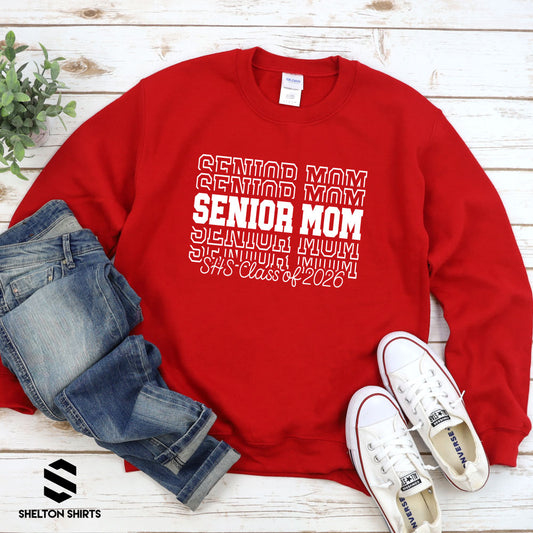 Stacked Senior Mom / Dad / Parent Class of 2026 Shirt