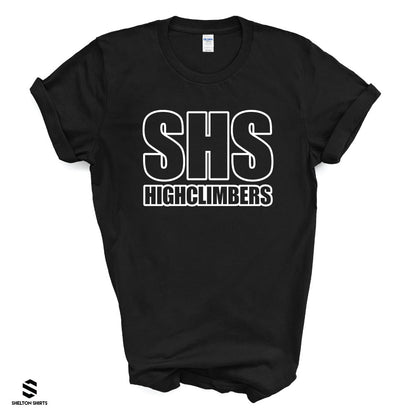 SHS Highclimbers Full Outline T-Shirt - Dance Team Fundraising Shirt