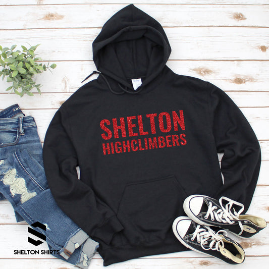 Red Glitter Shelton Highclimbers Fanwear