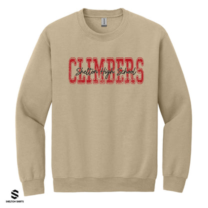 Retro Climbers Shelton High School Shirt