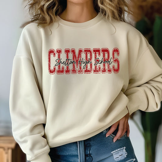 Retro Climbers Shelton High School Shirt