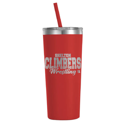 Shelton Climbers Wrestling 22oz Tumbler