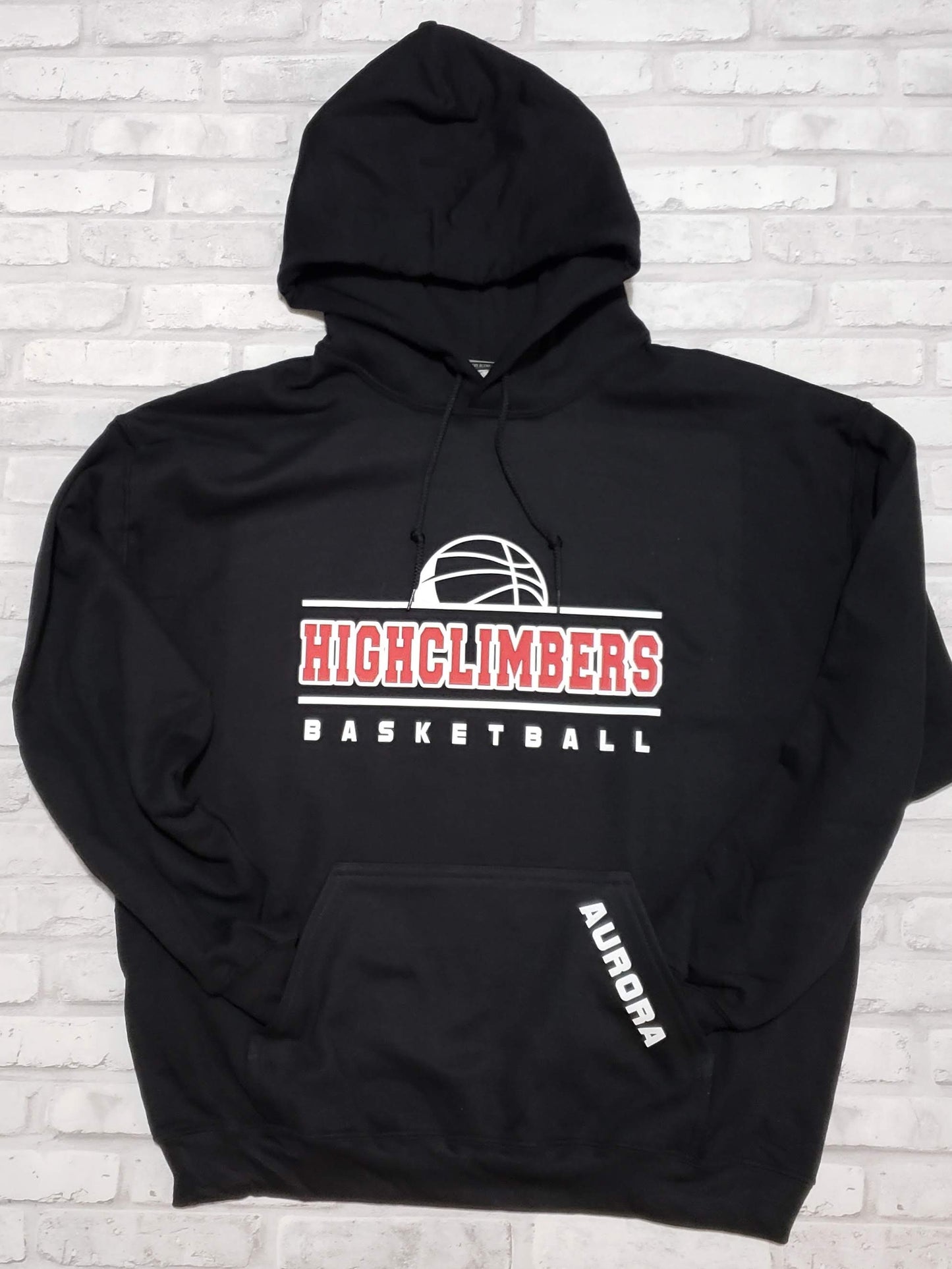 Highclimbers Basketball Outline Hoodie Sweatshirt