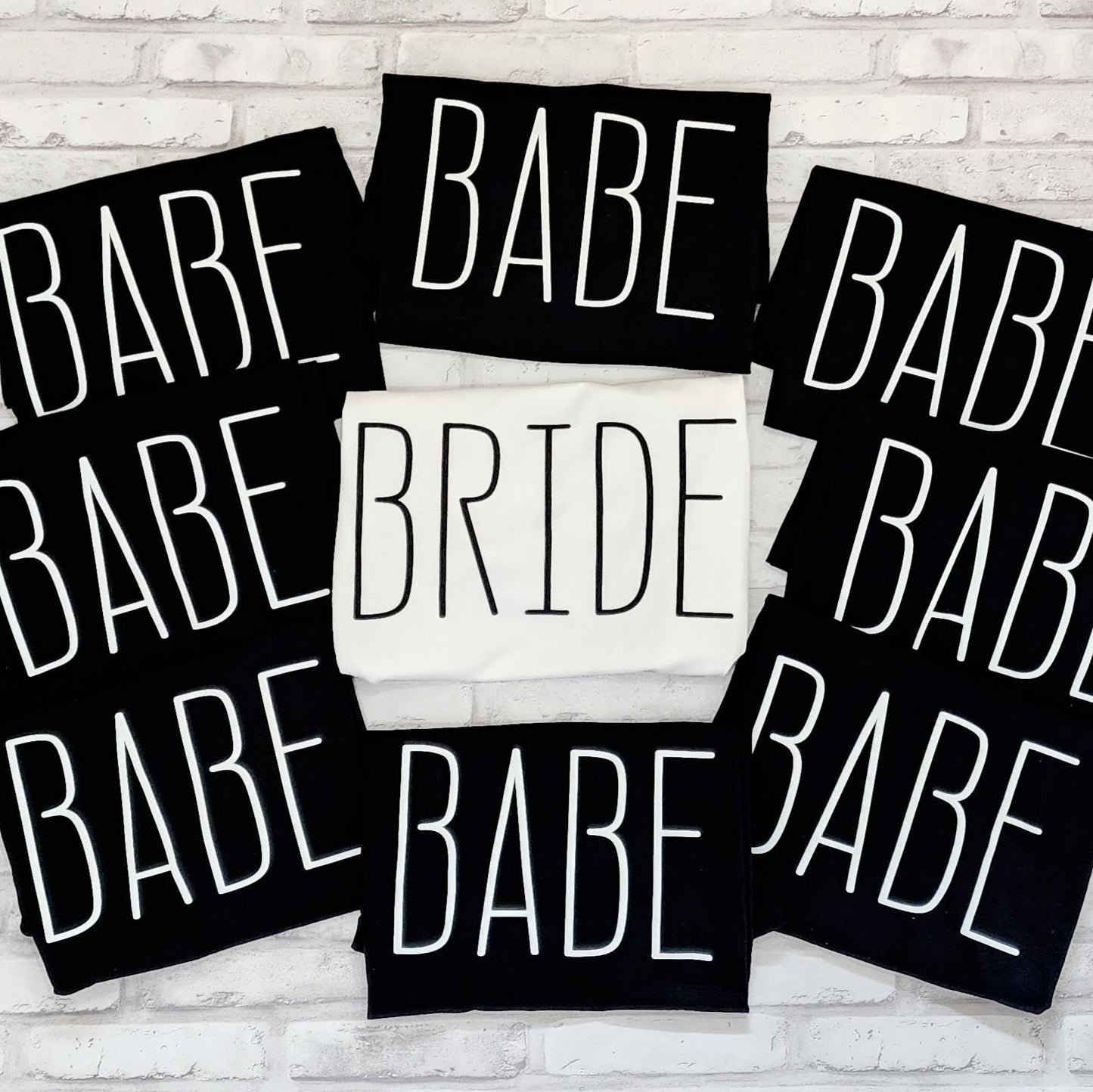 Bride and Babe Bachelorette Party T-shirts - Bridal Party Matching Shirts