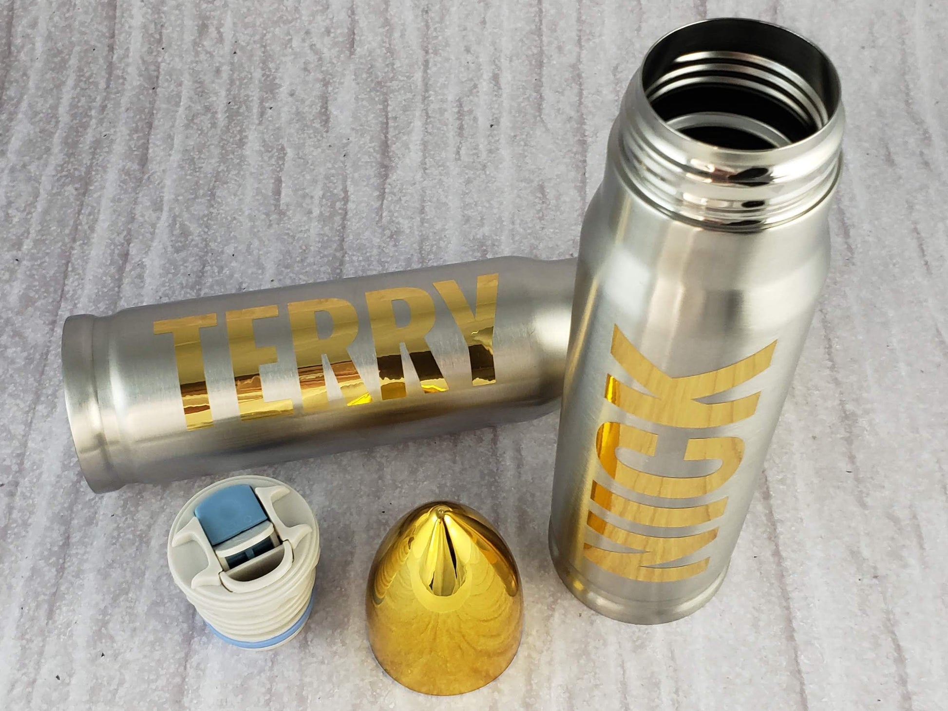 Silver bullet tumbler 4