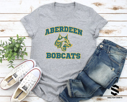 Aberdeen Bobcats Mascot T-Shirt