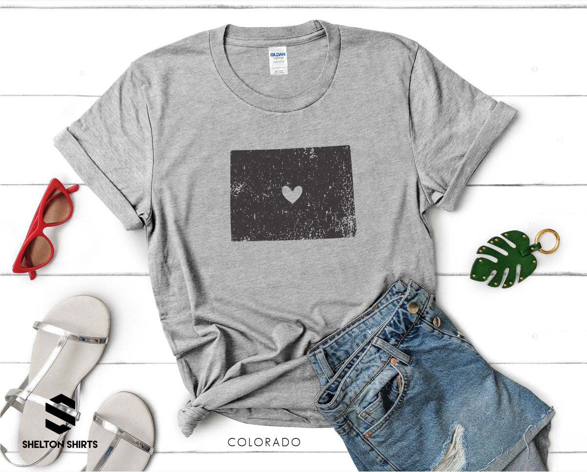 Colorado Vintage with Heart T-Shirt