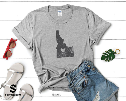 Idaho Vintage with Heart T-Shirt
