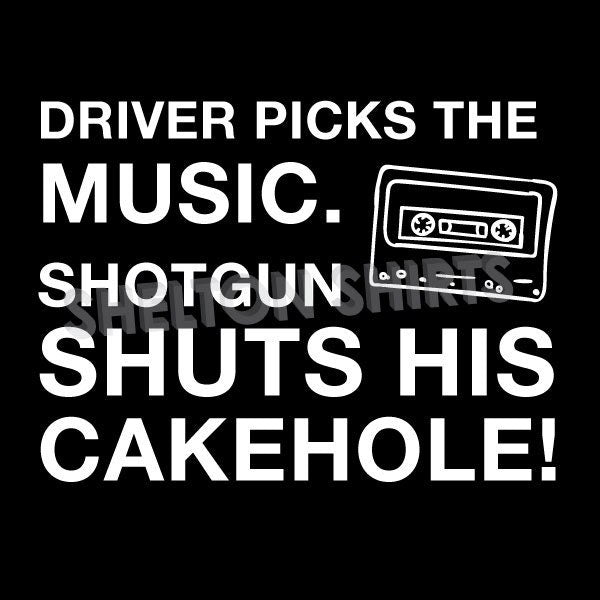 Driver Picks the Music Vinyl Car Sticker