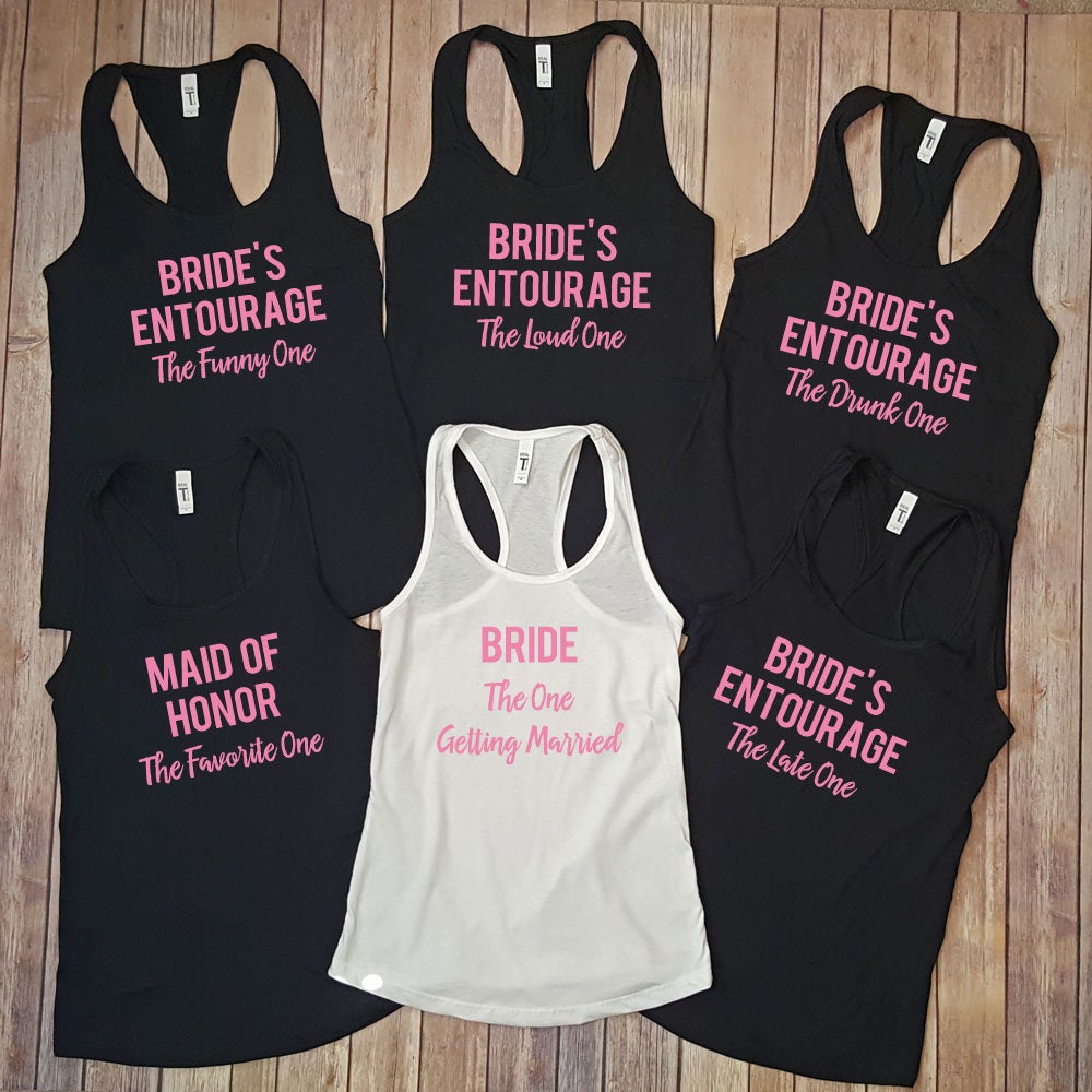 Brides Entourage Funny Custom Bachelorette Party Racerback Tank Tops Default Title #MWS Options 1258543088 Brides Entourage Funny Custom Bachelorette Party Racerback Tank Tops Default Title #MWS Options 1258543088