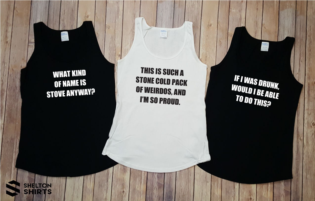 Bridesmaids Quotes Bachelorette Party Black and White Regular