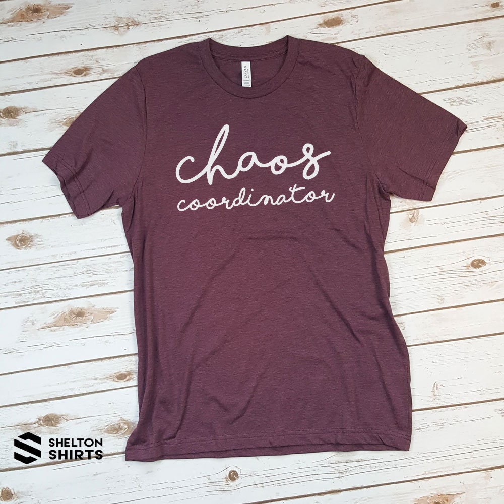 Chaos Coordinator Super Soft Heather Maroon Cotton Comfy T-Shirt