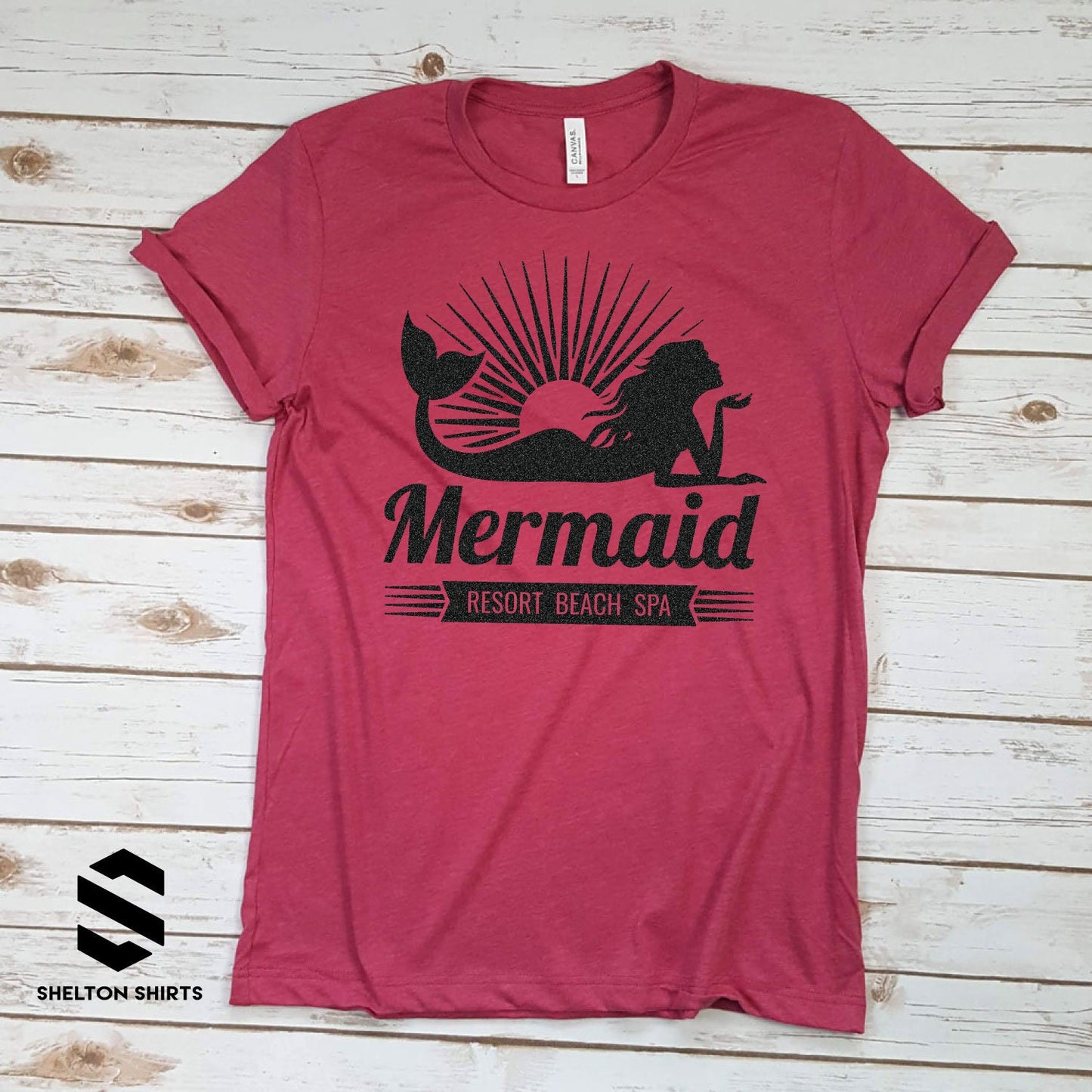 Mermaid Resort Beach Spa Racerback Tank Top, V-neck or T-shirt