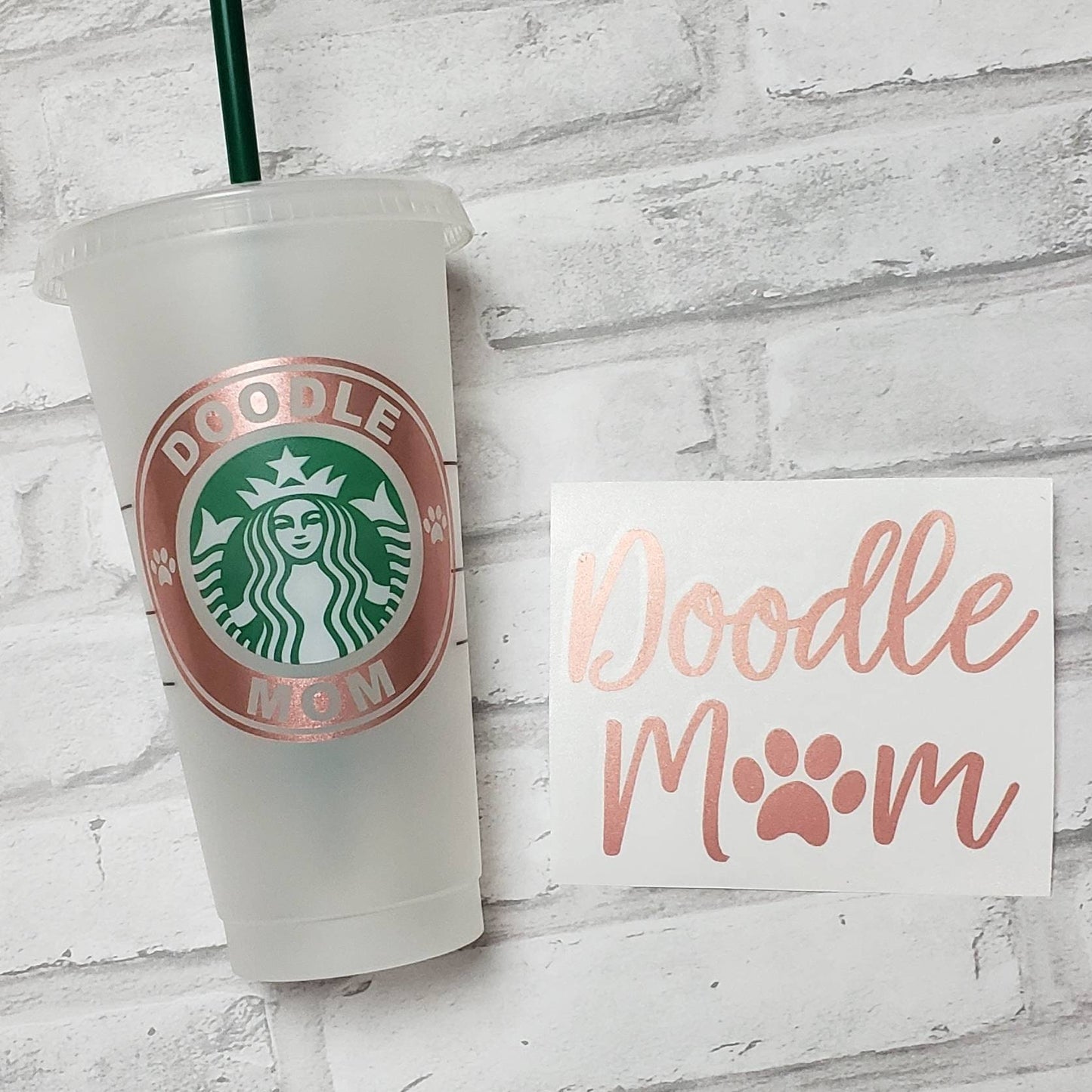 Personalized Dog Mom Fuel Starbucks 24 oz Venti Reusable Cold Cup