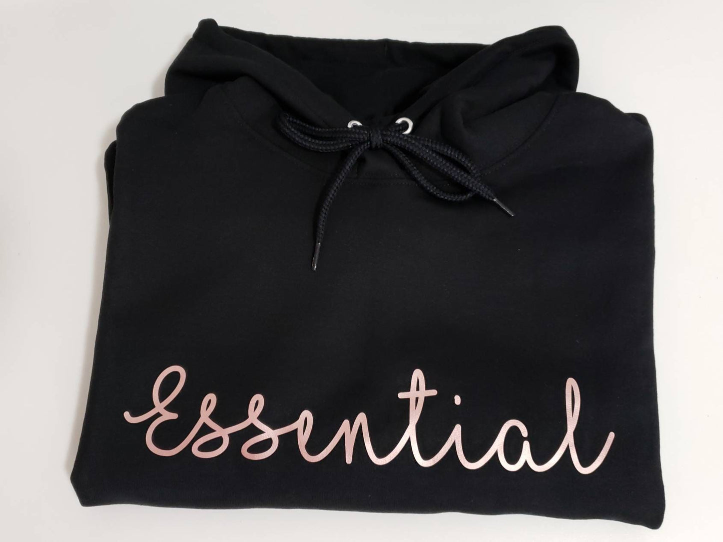 Essential Black Unisex Super Comfy Hooded Sweatshirt