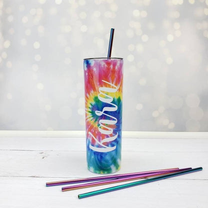 Tie Dye Tumbler Personalized with Your Name