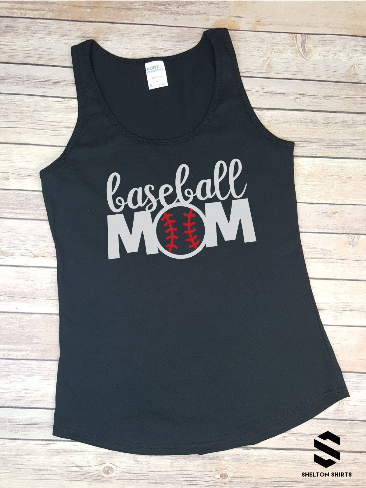 Baseball Mom Cute Sports Design Regular Style Tank Tops