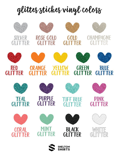 Name with Heart Cutout Vinyl Sticker Decal - Script Name Decal - Custom Any Word Vinyl Sticker