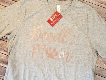 Doodle Mom with Paw Print T-Shirt
