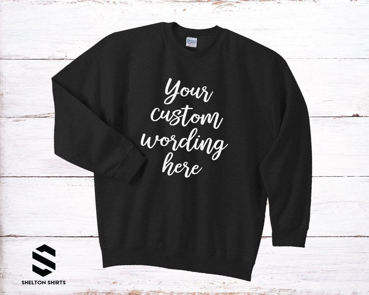 Your Custom Wording Hoodie Sweatshirt | Any wording or color